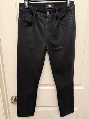 Paige Hoxton Ankle Coated Jeans Size 28